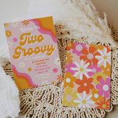 Twee uitnodigingen voor de geboorte van Groovy | G