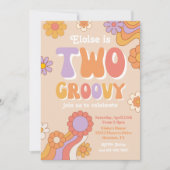 Twee uitnodigingen voor de geboorte van Groovy | G (Voorkant)