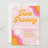 Twee uitnodigingen voor de geboorte van Groovy | G (Voorkant)