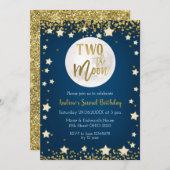 Twee uitnodigingen voor de Moon Navy, 2e verjaarda (Voorkant / Achterkant)