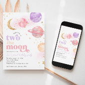 Twee uitnodigingen voor de verjaardag van de Moon 