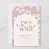 Twee uitnodigingen voor geboorte van Wild Daisy (Voorkant)