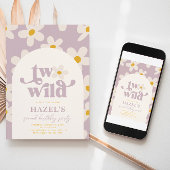 Twee uitnodigingen voor geboorte van Wild Daisy