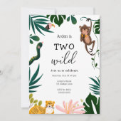 Twee uitnodigingen voor geboorte van Wild Oerwoud (Voorkant)