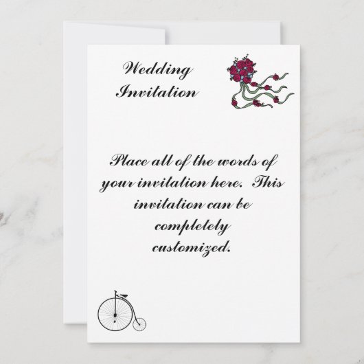 Twee uitnodigingen voor het huwelijk (Achterkant)