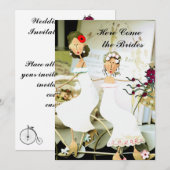 Twee uitnodigingen voor het huwelijk (Voorkant / Achterkant)