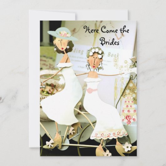 Twee uitnodigingen voor het huwelijk (Voorkant)