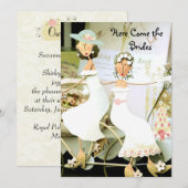 Twee uitnodigingen voor het huwelijk (Voorkant / Achterkant)