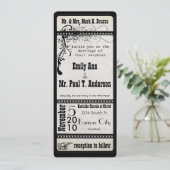 Twee uitnodigingen voor het uitzenden van een sho (Staand voorkant)