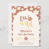 Twee uitnodigingen voor Wild Birthday | Daisies |  (Voorkant)