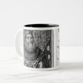 "Twee uitzendingen tegen tabak Tweekleurige Koffiemok (Voorkant links)