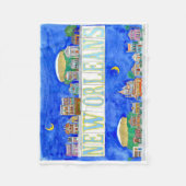 Twee Uitzichten New Orleans Fleece Blanket (Voorkant)