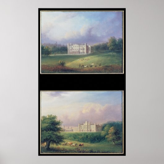 Twee Uitzichten van Apley Priory Poster (Voorkant)