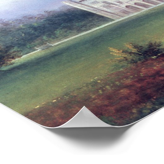 Twee Uitzichten van Apley Priory Poster (Hoek)