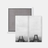 Twee uitzichten van de bouw van het Eiffel Magneet (Voorkant / Achterkant)