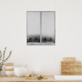 Twee uitzichten van de bouw van het Eiffel Poster (Keuken)