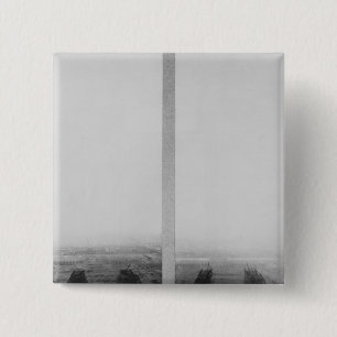 Twee uitzichten van de bouw van het Eiffel Vierkante Button 5,1 Cm