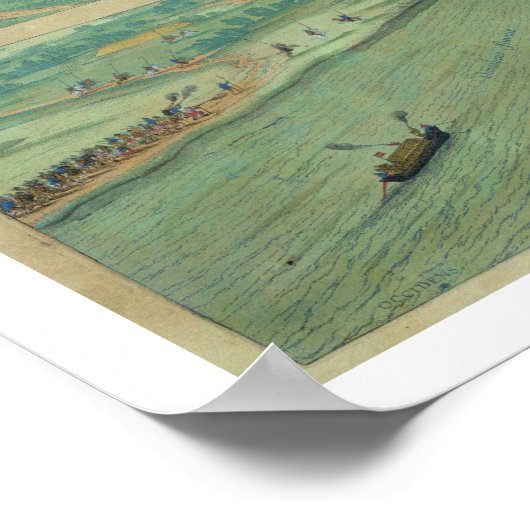 Twee Uitzichten van de Comorra uit 'Civitates Orbi Poster