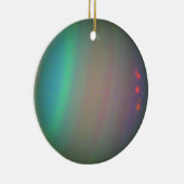 Twee Uitzichten van de platte Uranus-sierplanten Keramisch Ornament (Rechts)