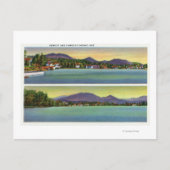 Twee Uitzichten van het dampmeer Briefkaart (Voorkant)