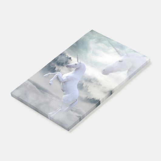 Twee Unicorns Post-it® Notes (Schuin)