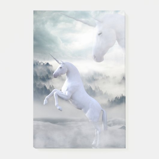 Twee Unicorns Post-it® Notes (Voorkant)