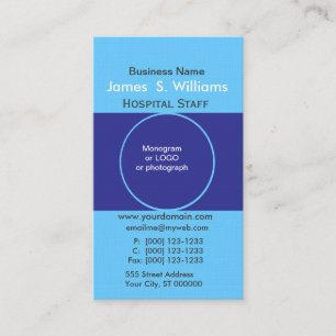 Twee unieke Business Deep Blue Edgy Designer Visitekaartje