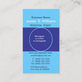 Twee unieke Business Deep Blue Edgy Designer Visitekaartje