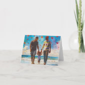 Twee vaders Digitale Kunst Feestdagen Kaart (Voorkant)