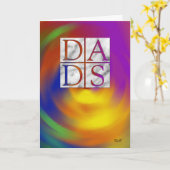 Twee vaders: Vaderdag Kaart (Gele Bloem)