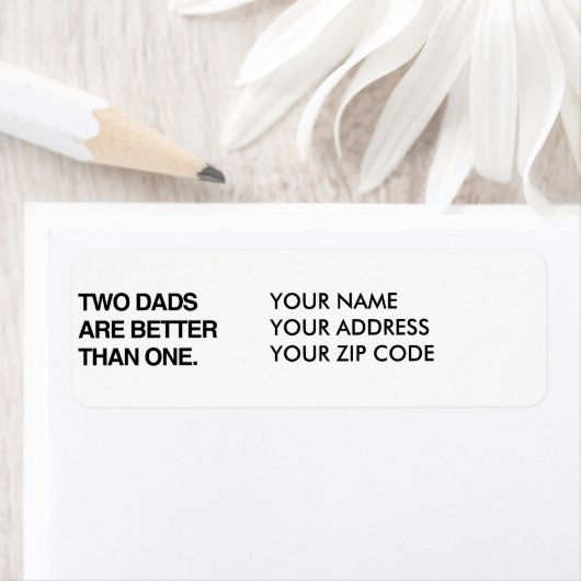 TWEE VADERS ZIJN BETER DAN ÉÉN ETIKET (Insitu)