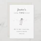 Twee van de 2e verjaardag van de Mon Space Party Kaart (Voorkant / Achterkant)