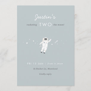 Twee van de 2e verjaardag van de Mon Space Party Kaart