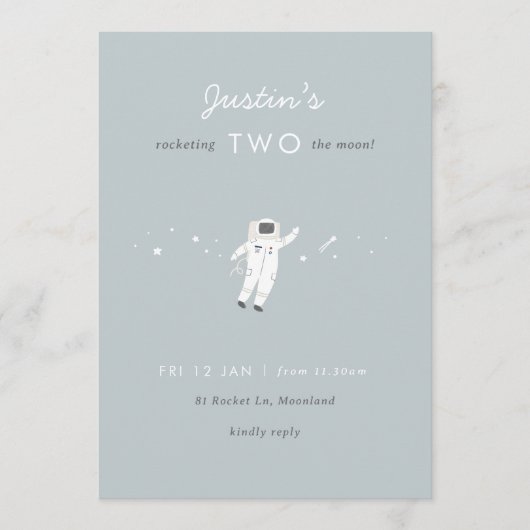 Twee van de 2e verjaardag van de Mon Space Party Kaart (Voorkant)