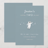 Twee van de 2e verjaardag van de Mon Space Party Kaart (Voorkant / Achterkant)