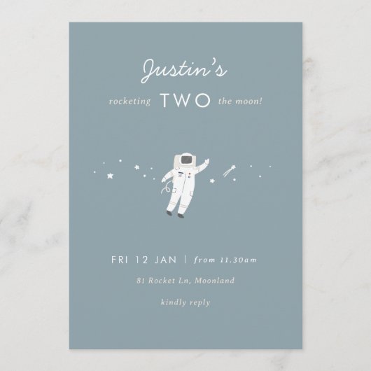 Twee van de 2e verjaardag van de Mon Space Party Kaart (Voorkant)