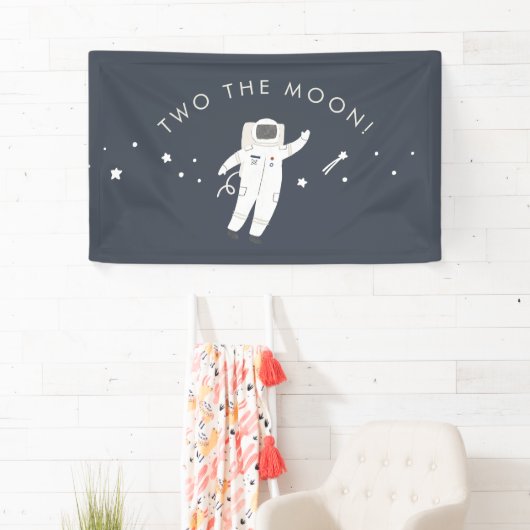 Twee van de 2e verjaardag van de Mon Space Party Spandoek (Insitu)