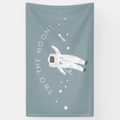 Twee van de 2e verjaardag van de Mon Space Party Spandoek (Verticaal)