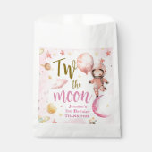 Twee van de maan! Meisje Astronaut Space 2e verjaa Bedankzakje (Voorkant)