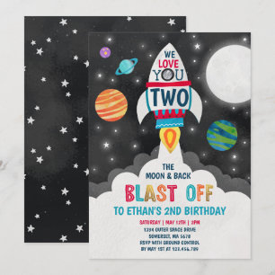 Twee van de Mon Birthday nodigde uit tot twee van Kaart