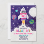 Twee van de Mon Birthday nodigde uit tot twee van Kaart (Voorkant)