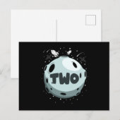 TWEE VAN DE MOON 2e verjaardag, Toddler 2 Briefkaart (Voorkant / Achterkant)