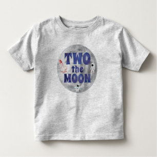 Twee van de Moon Birthday Kinder Shirts