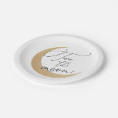 Twee van de Moon Birthday Papieren Bordje (Gekanteld)