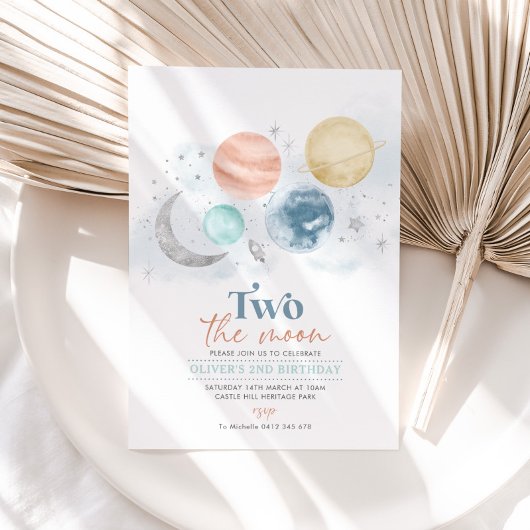 Twee van de tweede verjaardag van de maan kaart