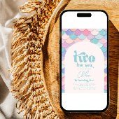 Twee van de Zee Arch Mermaid Invitation Kaart