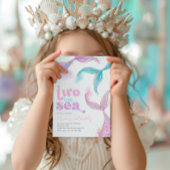 Twee van de Zee Zeemeermin Verjaardagsuitnodiging Kaart