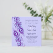 Twee van een Kind Peacock Feathers Kaart (Staand voorkant)