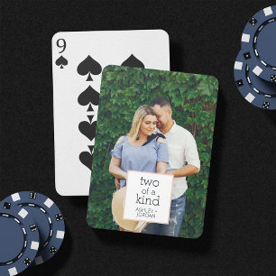 Twee van een soort Foto of bruiloft van Verlovin Pokerkaarten