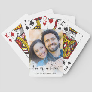 Twee van een soort Foto of bruiloft van Verlovin Pokerkaarten
